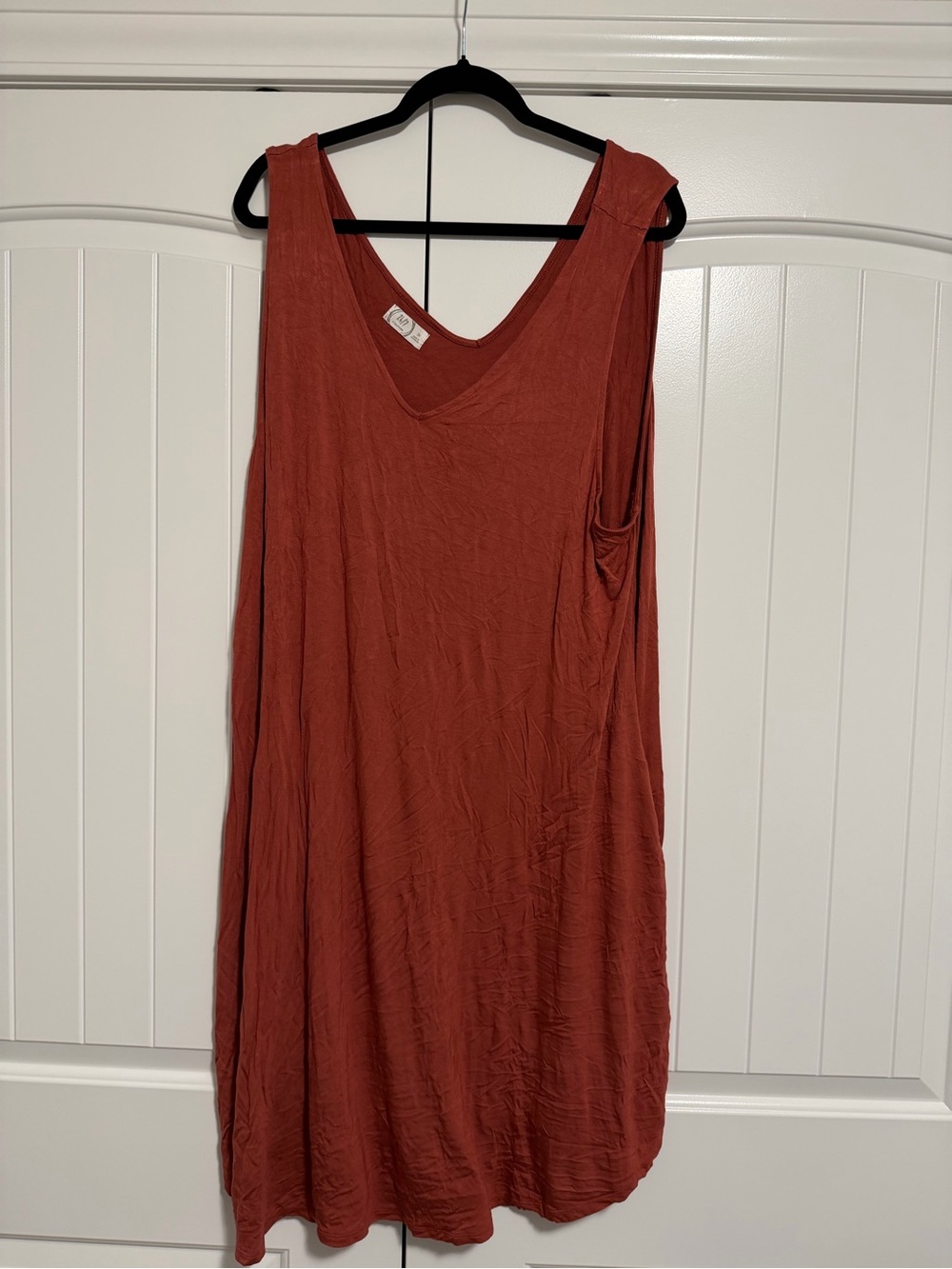 Maurices Sleeveless V-Neck Tank Dress - Rust